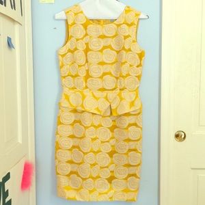 Gorgeous Antonio Melani yellow rose patterned mini